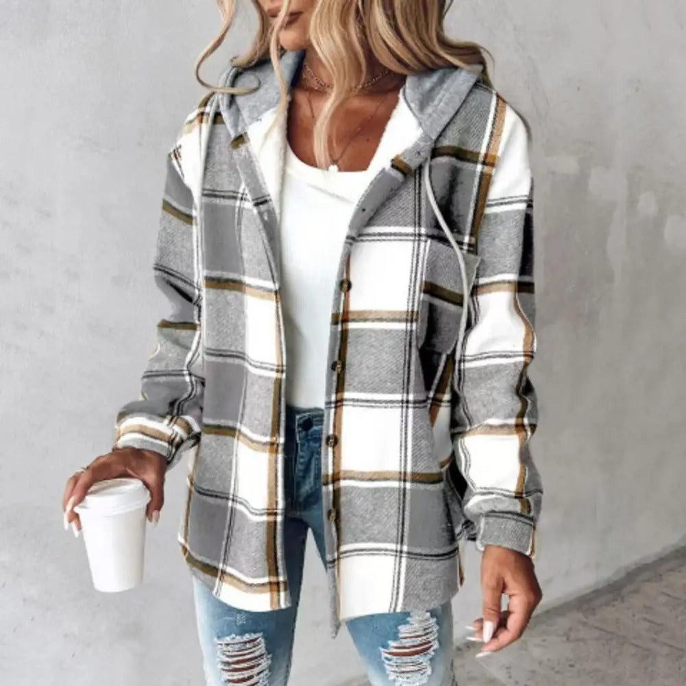 Aurora™ - Stylish Ultra Soft Hooded Checkered Jacket