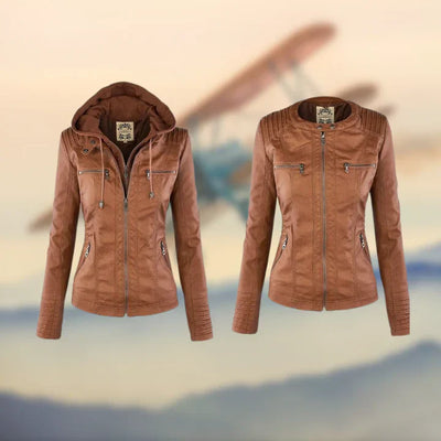 Charlotte™ - Elegant Stylish Leather Jacket