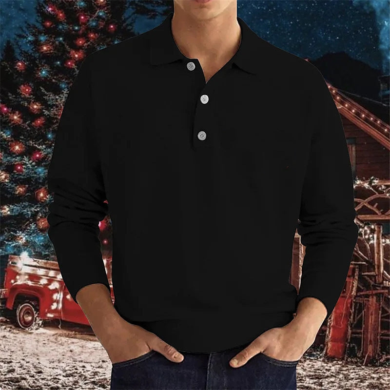 Felix™ - Stylish Long Sleeve Casual Polo Shirt