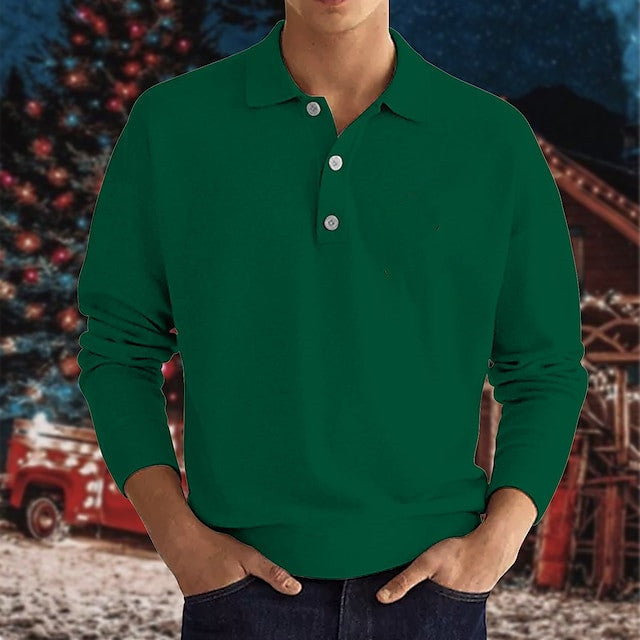 Felix™ - Stylish Long Sleeve Casual Polo Shirt