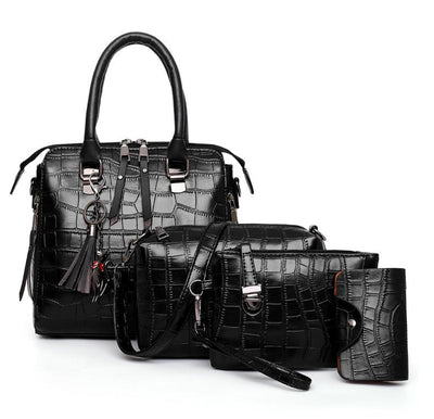 Helda™ - 4-Piece Modern Leather Bag Set