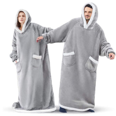 CozyWrap™ - Casual Unisex Hooded Wearable Blanket