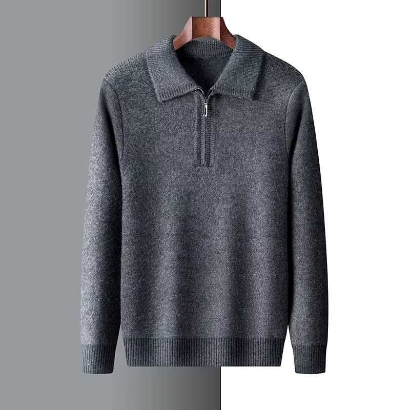 Harry™ - Soft Warm Cashmere Quarter Zip Sweater