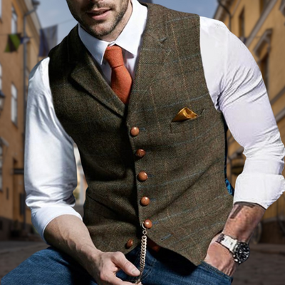 William™ - Stylish V-Neck Vest Coat