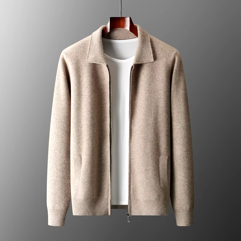 Jack™ - Stylish Full Zip Cashmere Cardigan