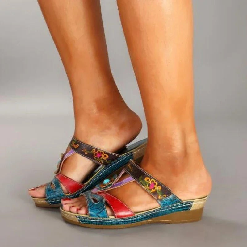 Poppy™ - Orthopedic Lightweight Sandals With Handmade Prints