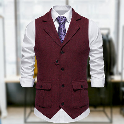 Oscar™ - Comfortable Classic Retro Style Vest with Pockets