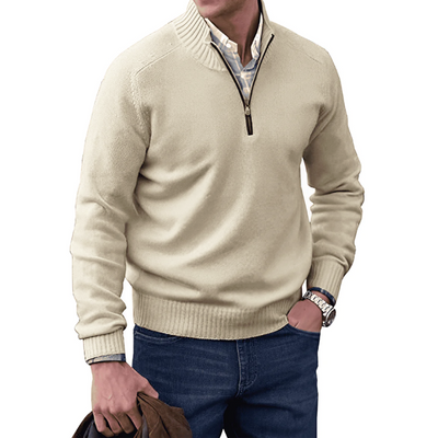 Miles™ - Stylish Cashmere Zipper Sweater