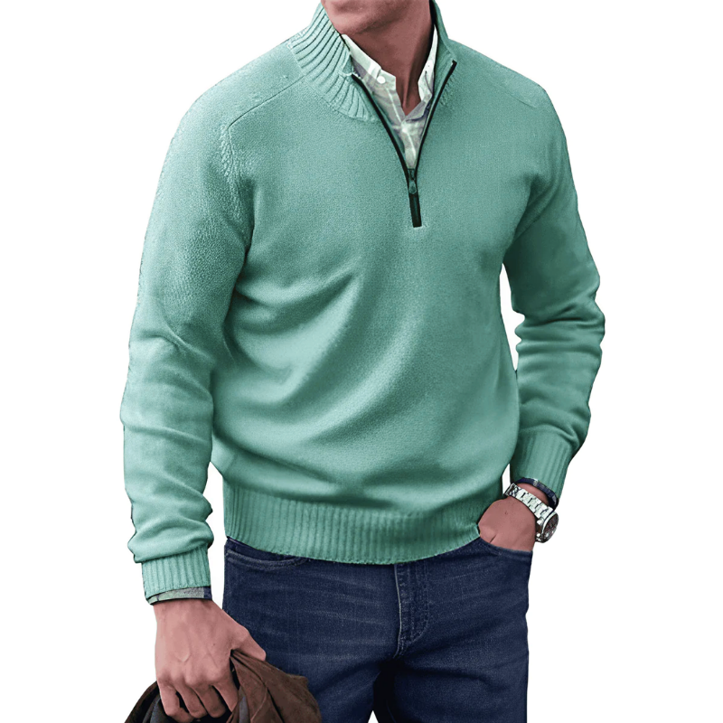 Miles™ - Stylish Cashmere Zipper Sweater