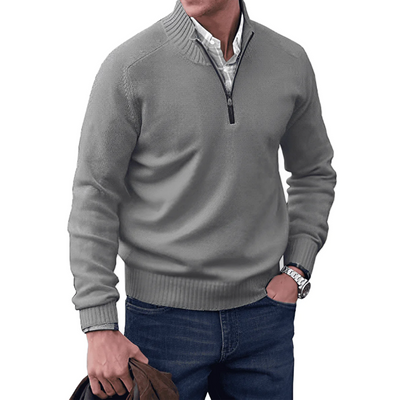 Miles™ - Stylish Cashmere Zipper Sweater