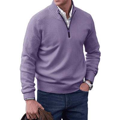 Miles™ - Stylish Cashmere Zipper Sweater