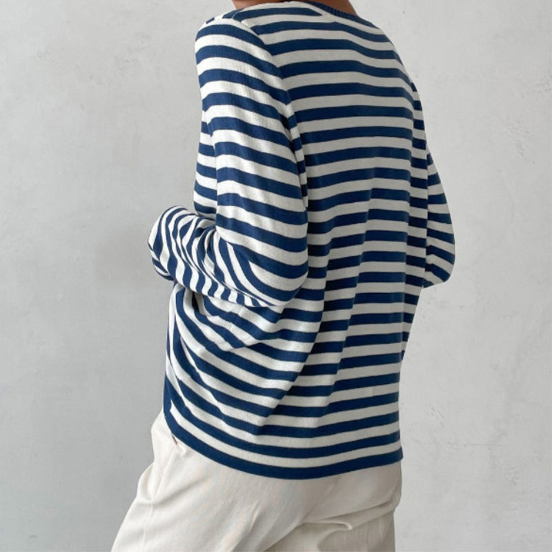 Isabella™ - Elegant Striped Shirt