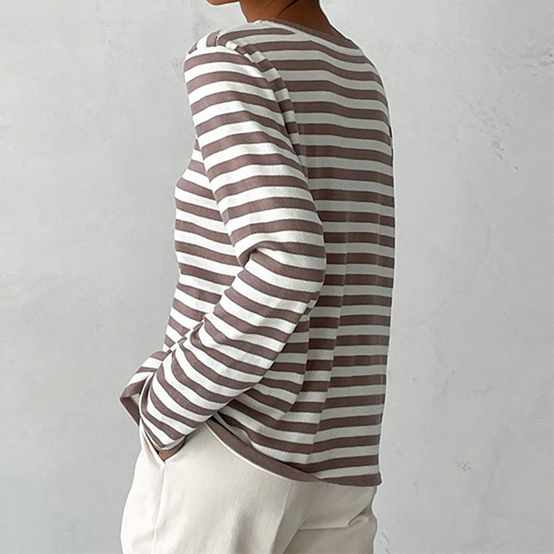 Isabella™ - Elegant Striped Shirt