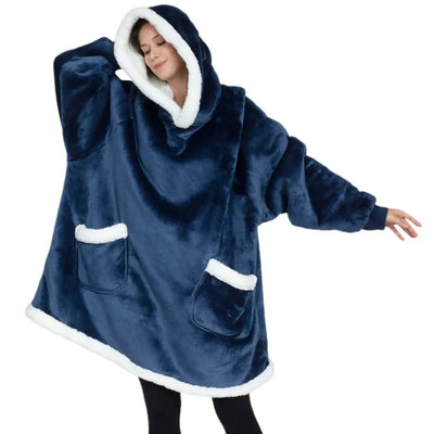 CozyWrap™ - Casual Unisex Hooded Wearable Blanket