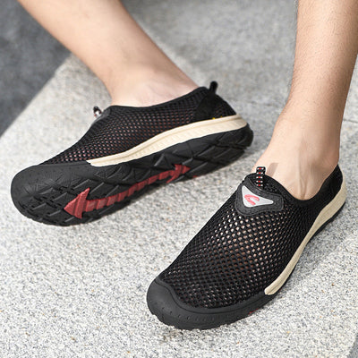 Breathable Mesh Hollow Slip-On Sneakres for Men