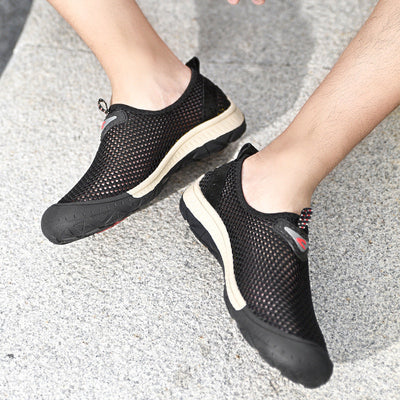 Breathable Mesh Hollow Slip-On Sneakres for Men