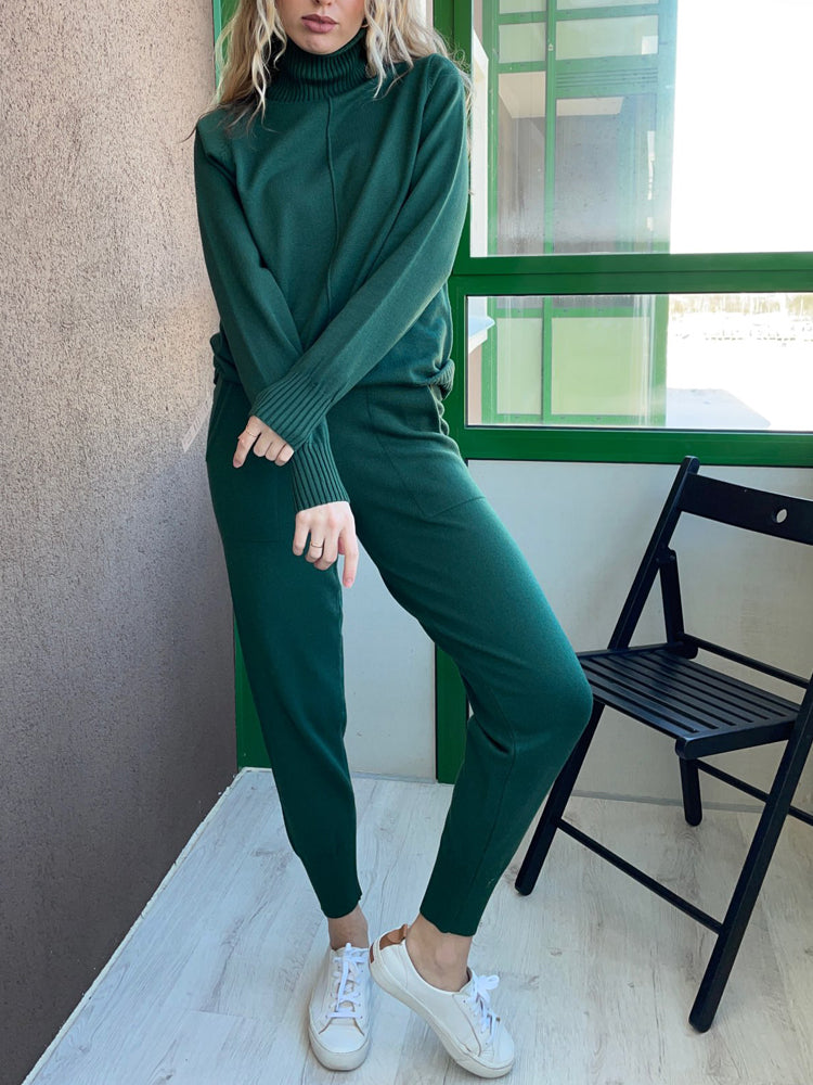 Sophia™ - Stylish Comfortable Turtleneck Co-Ord Set