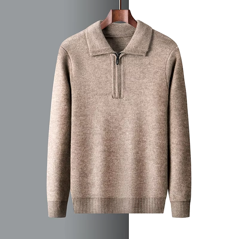 Harry™ - Soft Warm Cashmere Quarter Zip Sweater