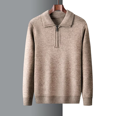 Harry™ - Soft Warm Cashmere Quarter Zip Sweater