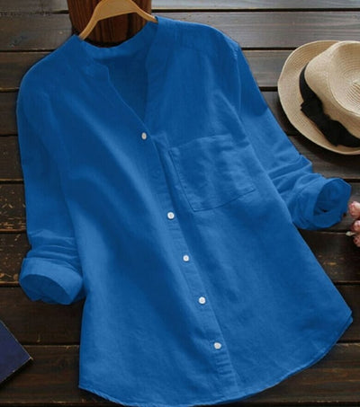 Lina™ - Casual Loose Linen Cotton Shirt