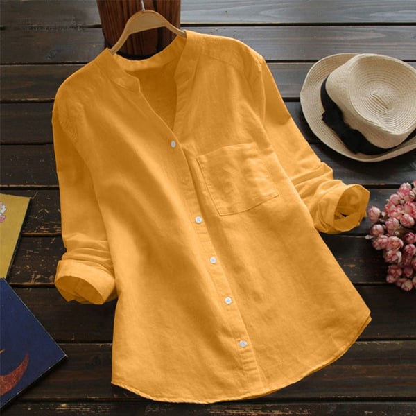 Lina™ - Casual Loose Linen Cotton Shirt