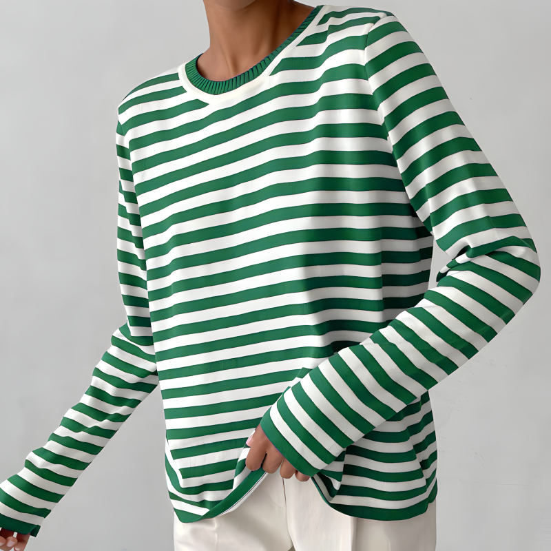 Isabella™ - Elegant Striped Shirt