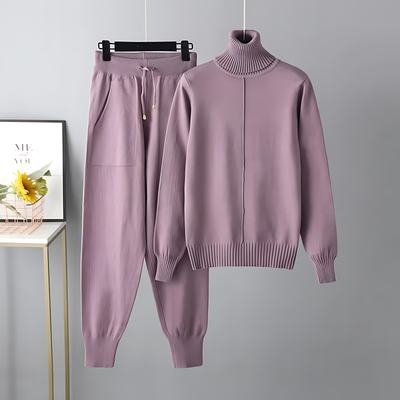 Sophia™ - Stylish Comfortable Turtleneck Co-Ord Set