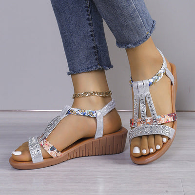 Nova™ - Crystal Orthopedic Sandals With Handmade Details